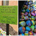 One Rock Per Student Leads to a Beautiful Elementary School Art Project